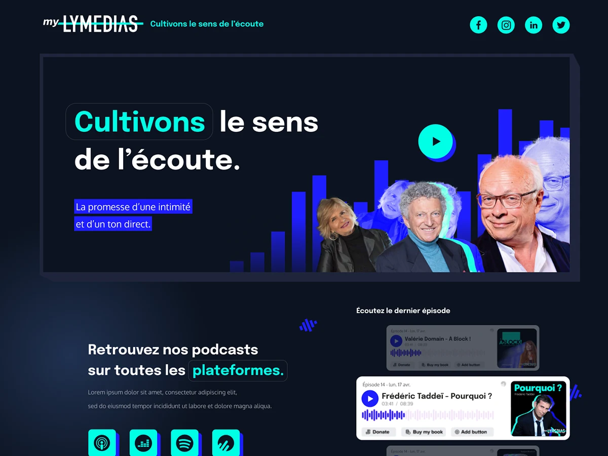 My Lymédias — réalisation Build Your Web